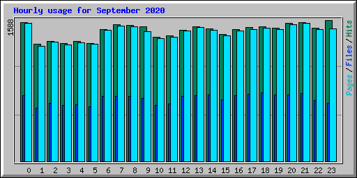 Hourly usage for September 2020